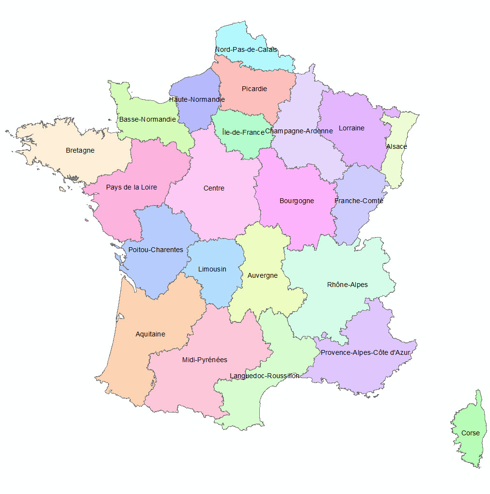Region de france. Regions de France. Автомобильные регионы Франции. Carte de France Regions. Верхняя Нормандия на карте Франции.